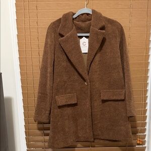 MODA ME COUTURE Chocolate Teddy Jacket